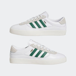 Adidas Skateboarding Puig Indoor Cloud White/Dark Green/Chalk White Shoes