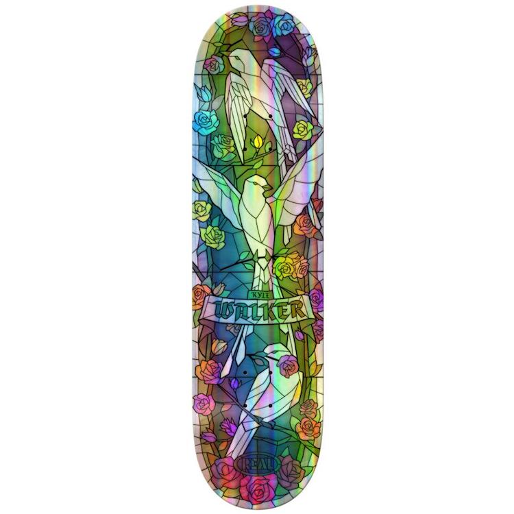 REAL Kyle Walker スケートボード Real Skateboards Kyle Walker Holographic Cathedral Holo Rainbow