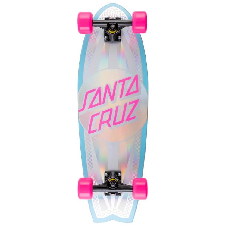 Santa Cruz Prismatic Dot Shark Cruiser Complete Skateboard 8.8