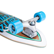 Santa Cruz X Carver Surf Skate Wave Dot Cut Back Complete Skateboard Cruiser 9.75" x 29.95"
