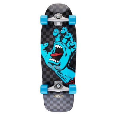Santa Cruz X Carver Surf Skate Screaming Hand Check Complete Skateboard Cruiser 9.8