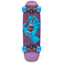 Santa Cruz Classic Screaming Hand Purple Cruiser Complete Skateboard 8.4"
