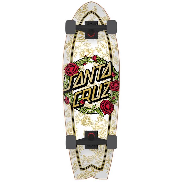 Santa Cruz Entangled Dot Shark Cruiser Complete Skateboard 8.8