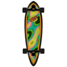 Santa Cruz Oval Flame Lava Dot Pintail Complete Skateboard Longboard 9.2" x 33"