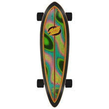 Santa Cruz Oval Flame Lava Dot Pintail Complete Skateboard Longboard 9.2" x 33"