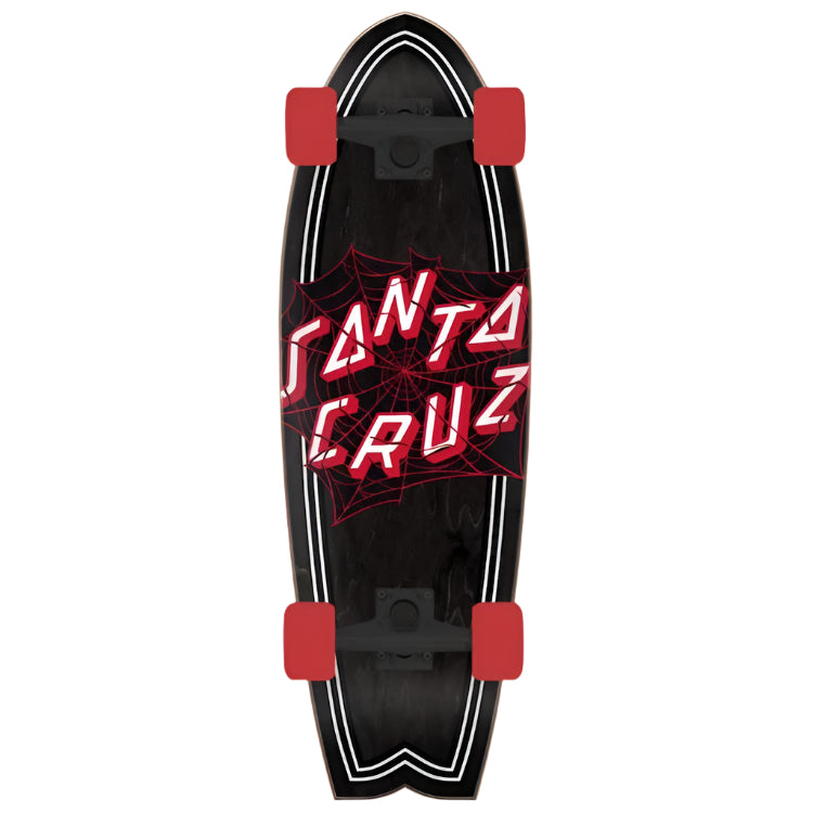 Santa Cruz Tangled Web Shark Cruiser Complete Skateboard 8.8