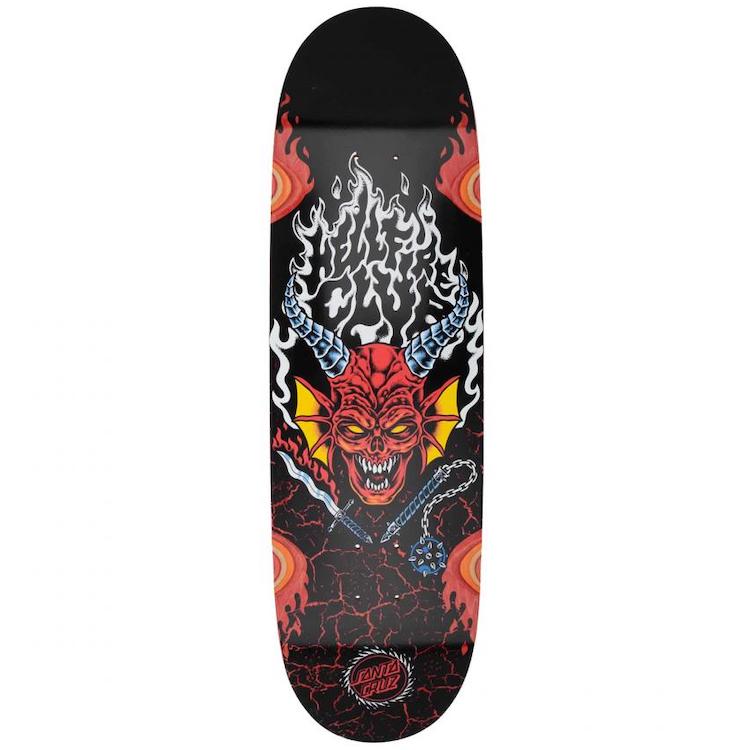 Santa Cruz X Stranger Things Hellfire Flame Skateboard Deck 9