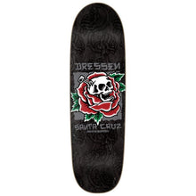 Santa Cruz Dressen Skull Rose Shaped Skateboard Deck 9.25"