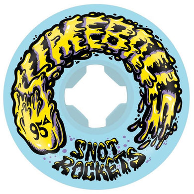 Slime Ball Wheels Snot Rockets Pastel Blue Skateboard Wheels 95a 53mm
