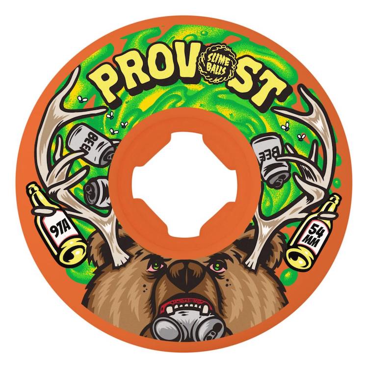 Slime Ball Wheels Collin Provost Beer Guest Vomit Mini Orange Skateboard Wheels 97a 54mm