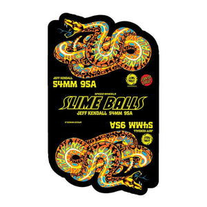 Slime Ball Wheels Jeff Kendall Snake Pink Skateboard Wheels 95a 54mm