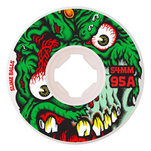 Slime Ball Wheels Reissue Roskopp Face Two Hardline Skateboard Wheels 95a 54mm