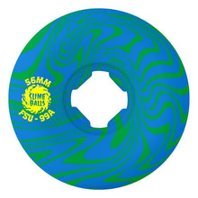 Slime Ball Wheels Greyson Fletcher Guest Vomit Mini Green/Blue Swirl Skateboard Wheels 99a 56mm