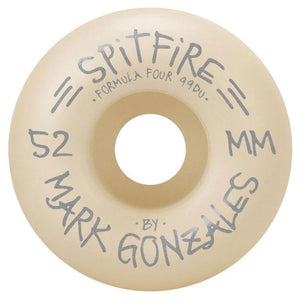 Spitfire Wheels Formula Four Gonz Shmoos Skateboard Wheels 99a 52mm