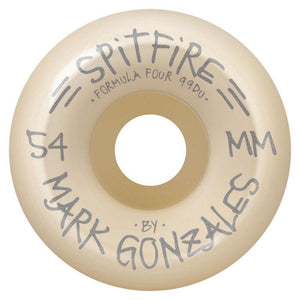 Spitfire Wheels Formula Four Gonz Birds Conical Skateboard Wheels 99a 54mm