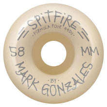 Spitfire Wheels Formula Four Gonz Birds Conical Skateboard Wheels 99a 58mm