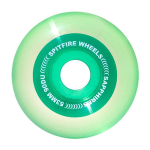 Spitfire Wheels Sapphire Green Skateboard Wheels 90a 53mm