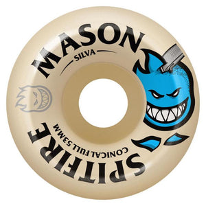 Spitfire Wheels Formula Four Mason Burn Squad Conical Skateboard Wheels 99a 53mm