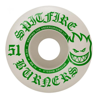 Spitfire Wheels Burners Skateboard Wheels 99a 51mm