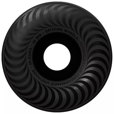 Spitfire Wheels Formula Four Classics Black Skateboard Wheels 99a 56mm