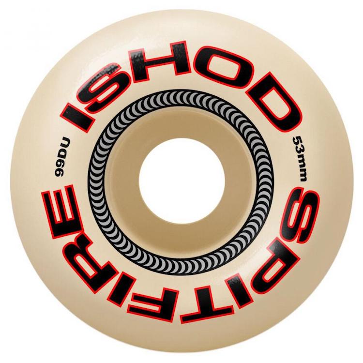 Spitfire Wheels Formula Four Ishod Lock In Classic Natural Skateboard Wheels 99a 53mm