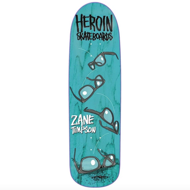 Heroin Skateboards Zane Timpson Glasses Skateboard Deck 9