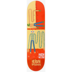 Heroin Skateboards Aaron Wilson Papillon Skateboard Deck 8.25" (Various Wood Stains)
