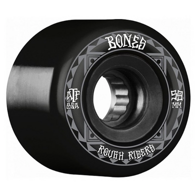 Bones Wheels ATF Rough Riders Runners Black Skateboard Wheels 80a 59mm