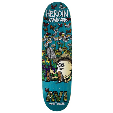 Heroin Skateboards Avi Guest Egg Skateboard Deck 8.88