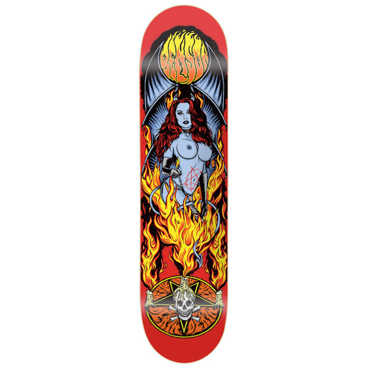Death Skateboards Benson Devil Woman 2 Skateboard Deck 8.5