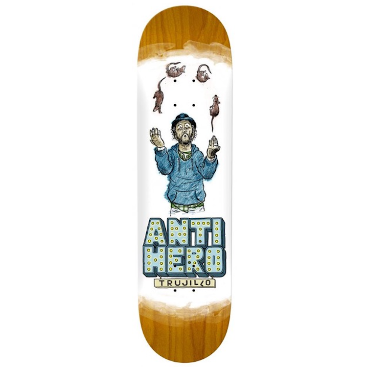 Anti Hero Skateboards Trujillo Street Performers Skateboard Deck 8.38