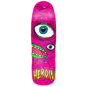 Heroin Skateboards Pink Mutant Skateboard Deck 9.5"