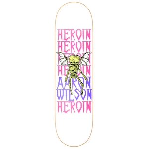 Heroin Skateboards Aaron Wilson Die Tonight Skateboard Deck 8.5"