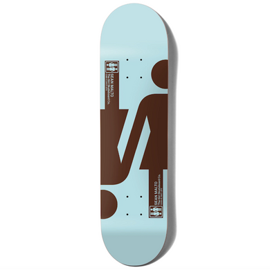 Girl Skateboards Malto Double OG Brown Twin Tip Skateboard Deck 8.25