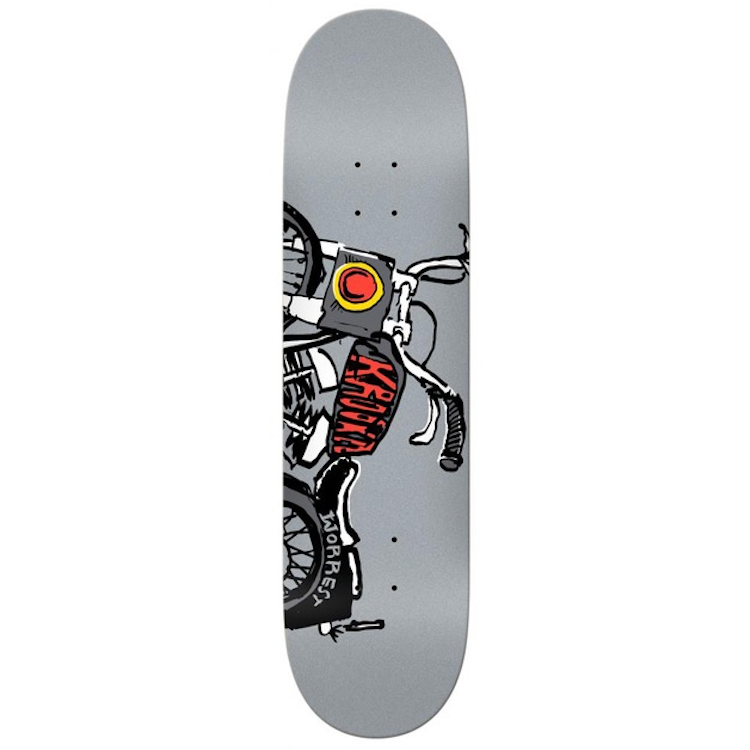 Krooked Skateboards Worrest Cycle Skateboard Deck 8.25