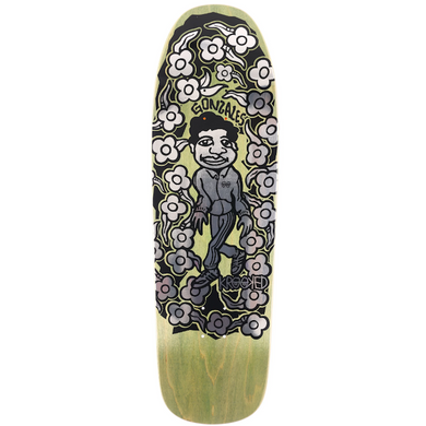 Krooked Skateboards Gonz Sweatpants Foil Custom Shape Skateboard Deck 9.81