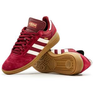 Adidas Skateboarding Busenitz Collegiate Burgundy/Chalk White/Gold Metallic Shoes