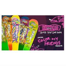 Krooked Skateboards Mark Gonzales (Gonz) Colour My Friends LTD Release Blind Bag Skateboard Deck 9.81"