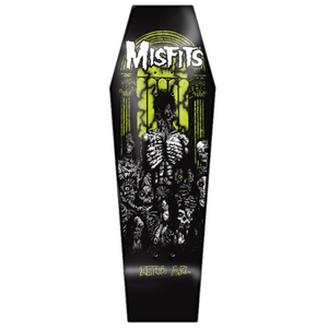 Zero Skateboards Zero x Misfits ‘Earth A.D' Coffin Shaped Skateboard Deck 10.5"