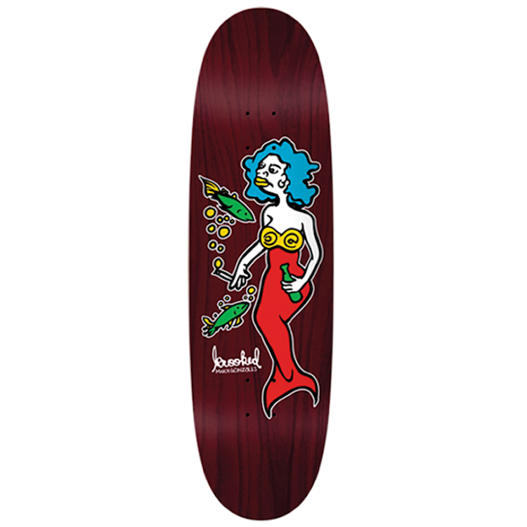 Krooked Skateboards Mark Gonzales Mermaid Skateboard Deck 9.1