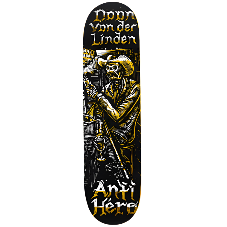 Anti Hero Skateboards Daan Van Der Linden Absentes Skateboard Deck 8.38