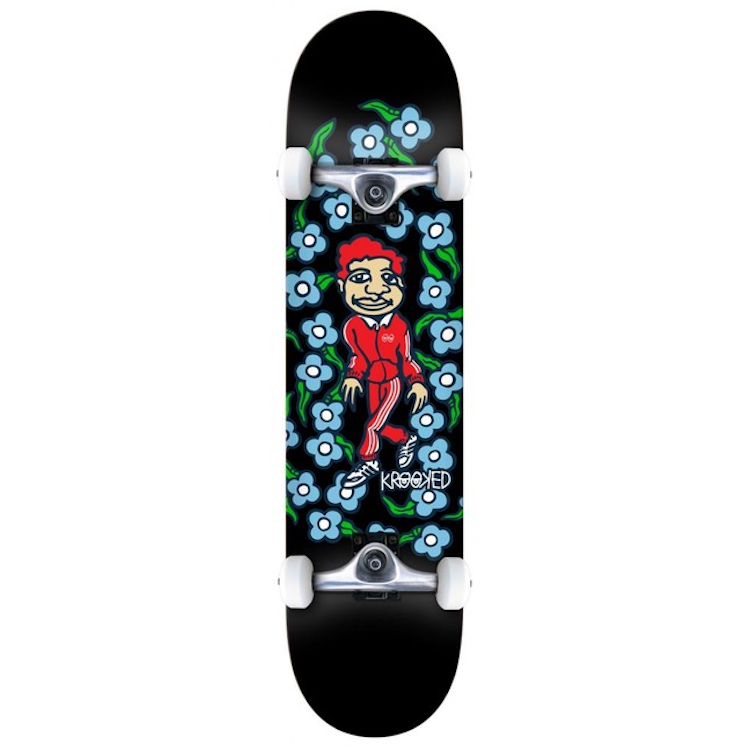 Krooked Skateboards OG Sweatpants Black Complete Skateboard 8