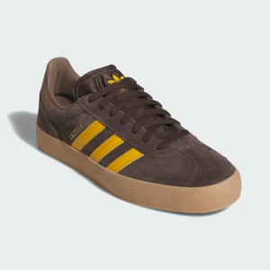 Adidas Skateboarding Gazelle ADV Dark Brown/Preloved Yellow/Earth Strata Shoes
