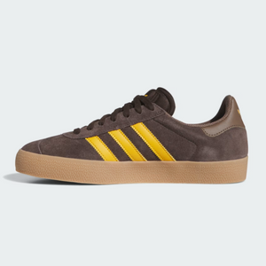 Adidas Skateboarding Gazelle ADV Dark Brown/Preloved Yellow/Earth Strata Shoes