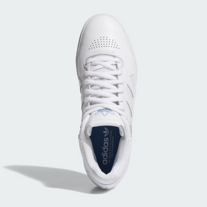 Adidas Skateboarding Tyshawn Cloud White/Blue Bird/Gold Metallic Shoes