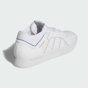 Adidas Skateboarding Tyshawn Cloud White/Blue Bird/Gold Metallic Shoes