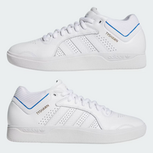 Adidas Skateboarding Tyshawn Cloud White/Blue Bird/Gold Metallic Shoes