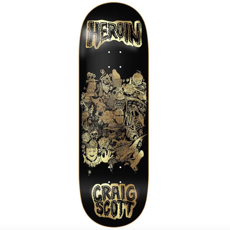 Heroin Skateboards Craig Questions Allegory Of Fear Skateboard Deck 10