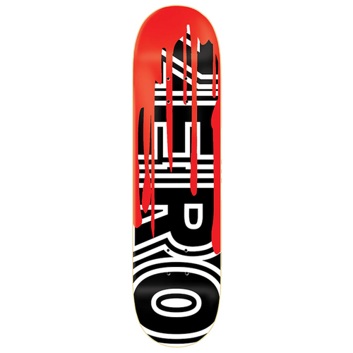 Zero Skateboards Bold With Blood Skateboard Deck 8.5