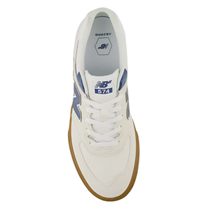 New Balance Numeric 574 Vulc Sea Salt/Dark Shoreline Blue Shoes